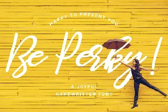 Be Perky! Handwritten font