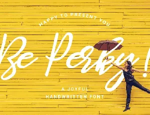 Be Perky! Handwritten font