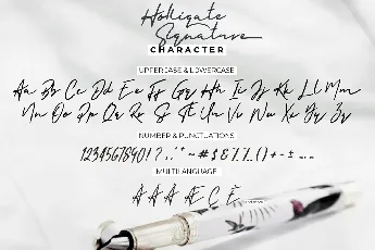 Holligate Signature font