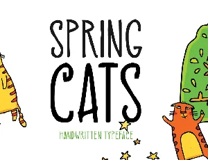 Spring Cats font