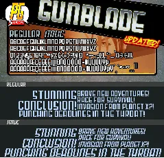 Gunblade font