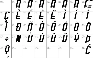 Gunblade font