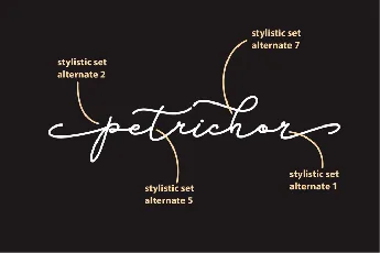 petrichor font