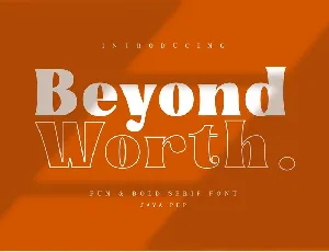 Beyond Worth font