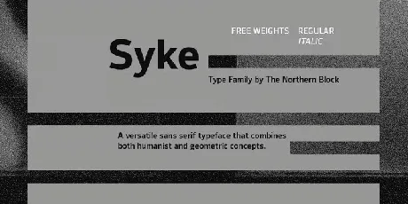 Syke Family font