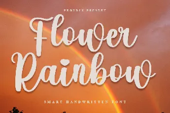 Flower Rainbow font