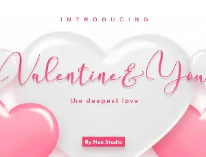 Valentine & You Calligraphy font