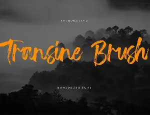 Transine Brush font