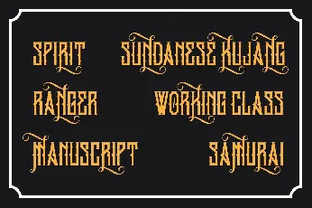 King Armored Typeface font