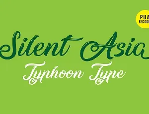 Silent Asia font