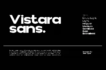 Vistara Sans font