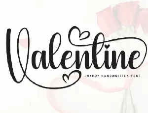 Valentine Script font