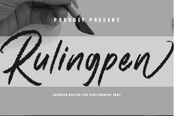 Rulingpen font