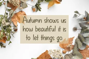 Autumn in September font