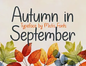 Autumn in September font