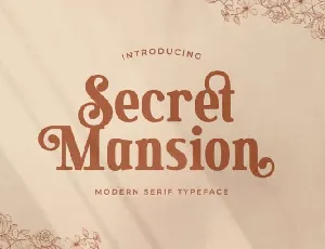 Secret Mansion Typeface font