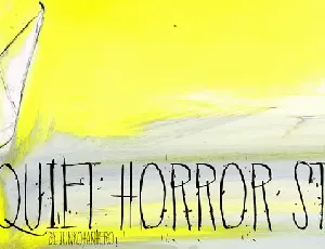 Quiet Horror Story font