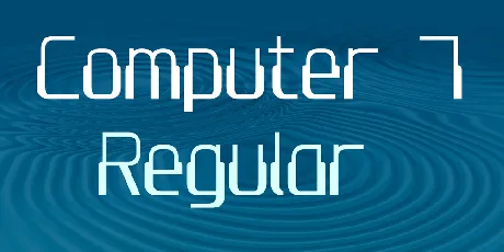 Computer 7 font