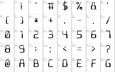 Computer 7 font