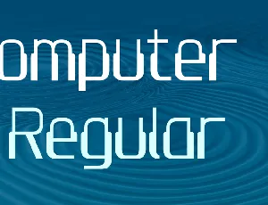 Computer 7 font