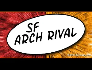 SF Arch Rival font