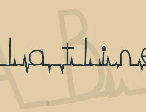 flatline font