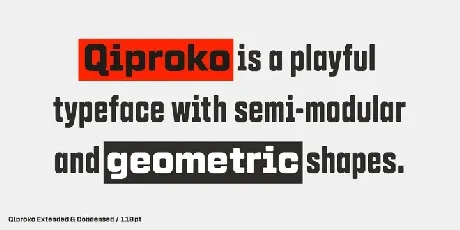 Qiproko Family font