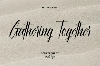 Gathering Together font