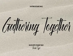 Gathering Together font