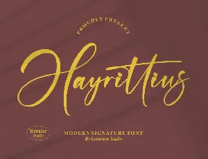 Hayrittius font