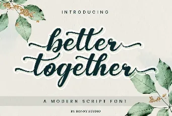 Better Together Script font