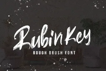 Rubin Key Brush font