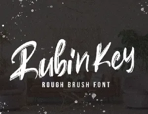 Rubin Key Brush font