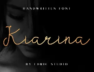 Kiarina Handwriting font