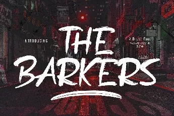 The Barkers font