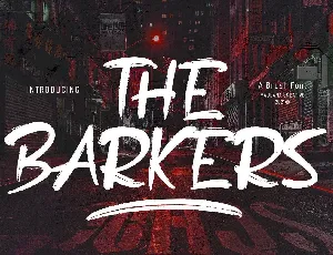 The Barkers font