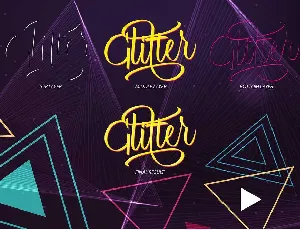 Glitter Script Free Download font