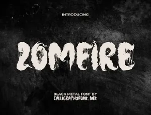 Zomfire font