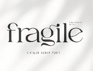 Fragile font