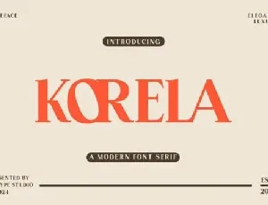 Korela font