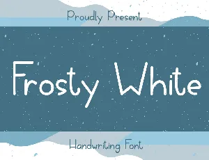 FrostyWhite font