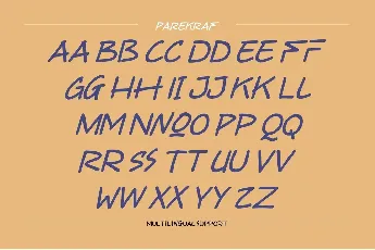 Parekraf - Demo font