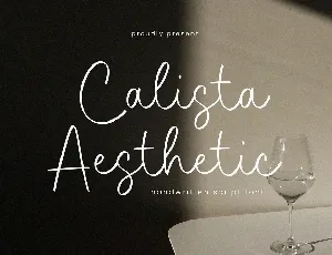 Calista Aesthetic font