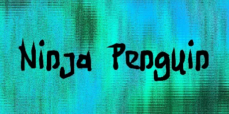 Ninja Penguin font