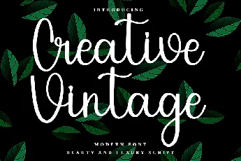 Creative Vintage font