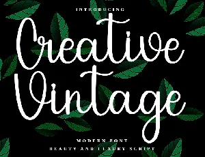 Creative Vintage font