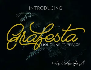 Grafesta Monoline Script font