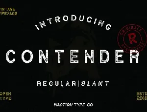 Contender Vintage font