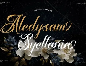 Aledysam Syeltania font