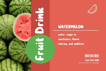 Watermelon Sugar Display font